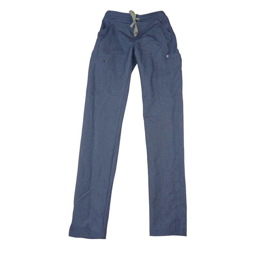FIGS Technical Collection Heather Blue Cargo Scrub Pants TW2000T XXS Tall Mens